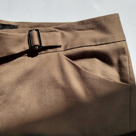 Vintage Saks Fifth Wide Leg Cropped Palazzo Gaucho Culotte Capri Wool Pa… - Picture 6 of 8